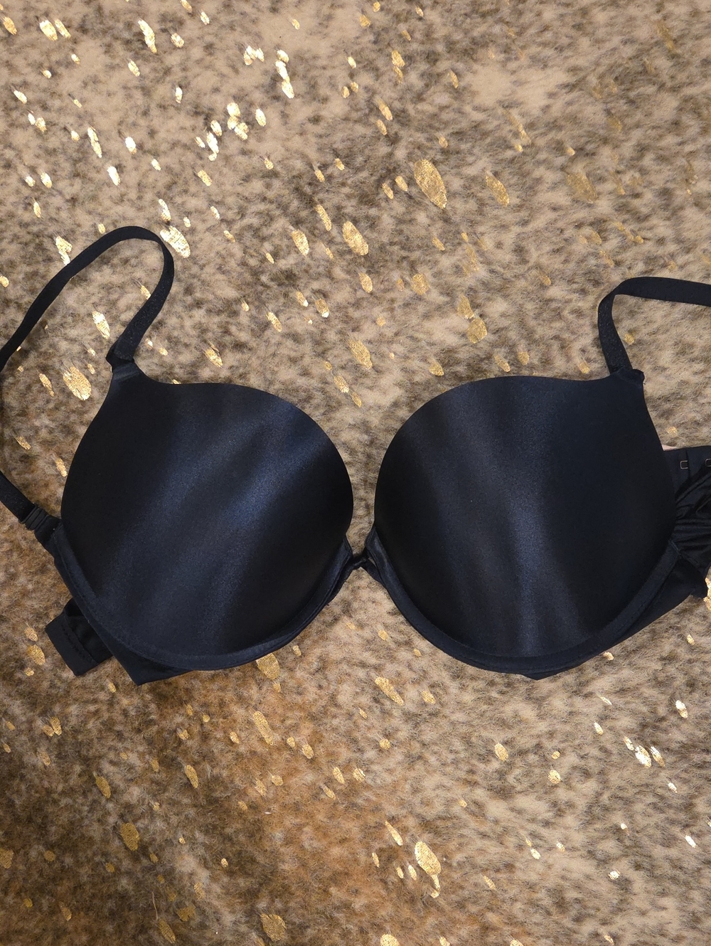 Victoria's Secret Navy Bombshell Satin Push-Up Bra